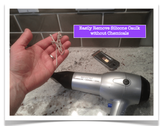 Remove Silicone Caulk without Chemicals