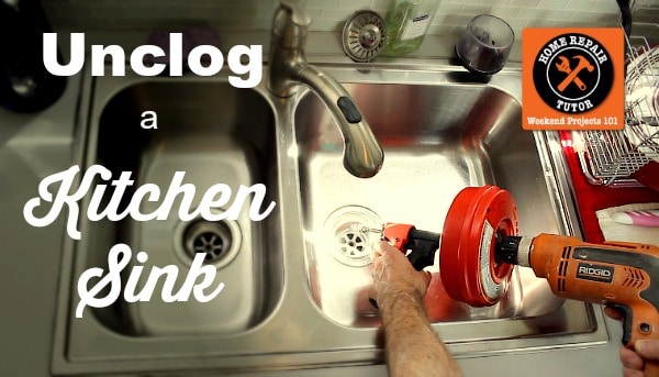 How To Unclog A Kitchen Sink Home Repair Tutor