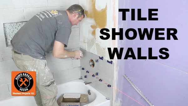 How To Tile A Shower Wall And Cut, How To Cut Tiles Fit Around Pipes