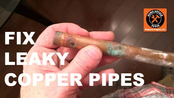 How To Fix A Copper Pipe Without Soldering Home Repair Tutor - Bathroom Sink Copper Pipe Leaking