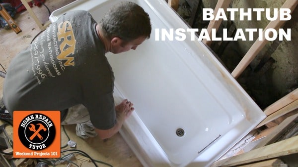 How To Install A Bathtub Make It Rock, Install Bathtub On Concrete Floor
