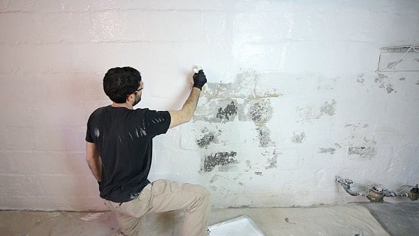 Waterproofing Basement Walls with DRYLOK Paint - Drylok Application