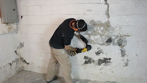 Waterproofing Basement Walls With, How To Strip Paint From Basement Walls