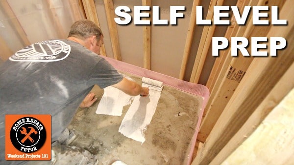 Learn How To Level Concrete Floor Areas In Basement Bathrooms